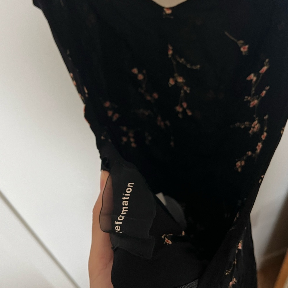 Reformation Black Floral Maxi Dress - Picture 8 of 8